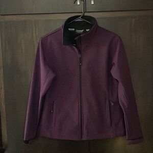 Mossi Dark Purple Soft Shell Jacket Size Medium